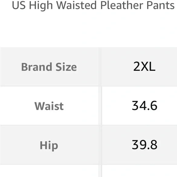 NWT- Tagoo Faux Leather Leggings -XXL - Picture 6 of 8